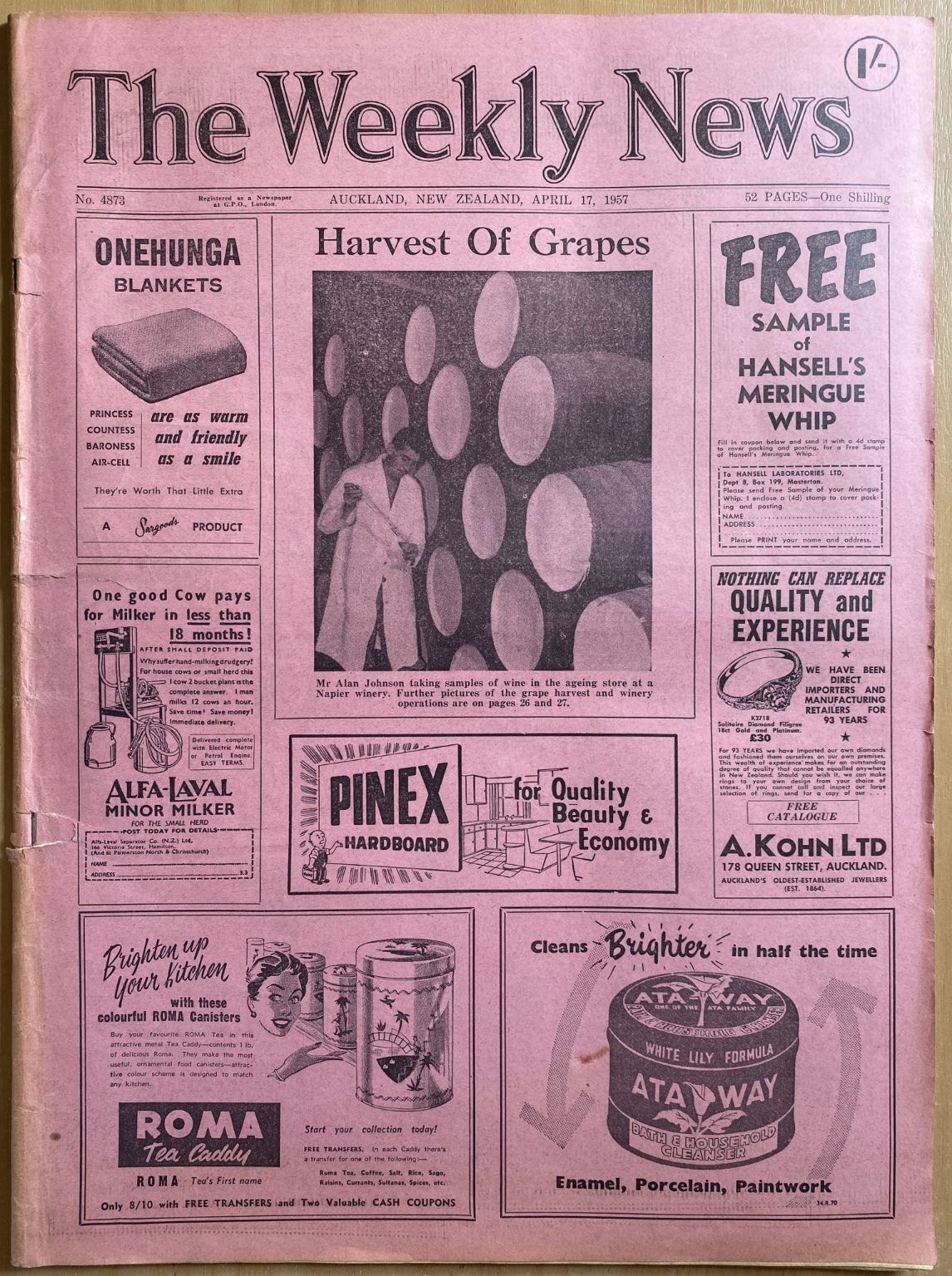OLD NEWSPAPER: The Weekly News, No. 4873, 17 April 1957