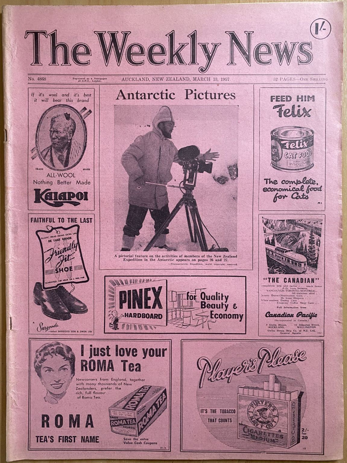 OLD NEWSPAPER: The Weekly News, No. 4868, 13 March 1957