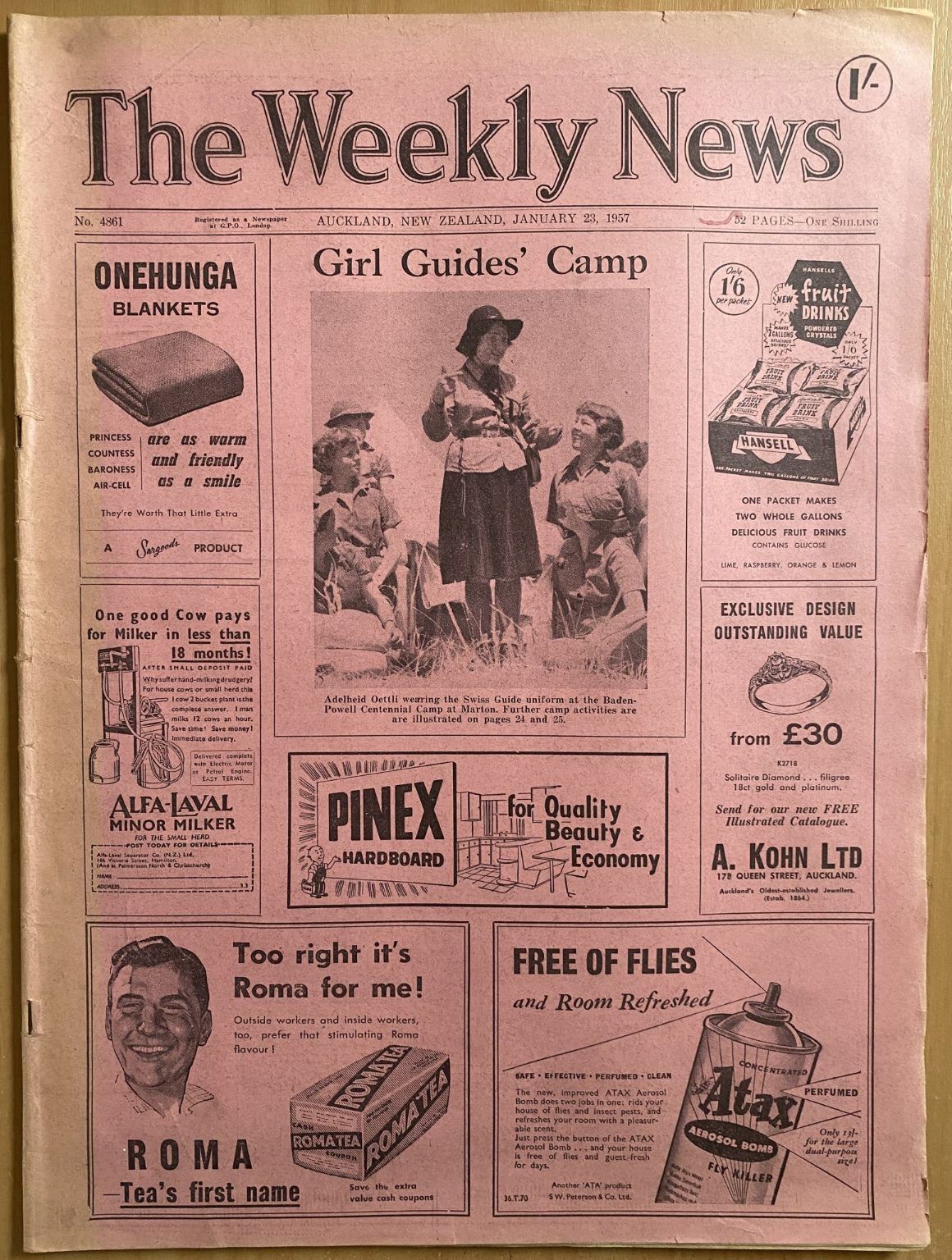 OLD NEWSPAPER: The Weekly News, No. 4861, 23 January 1957