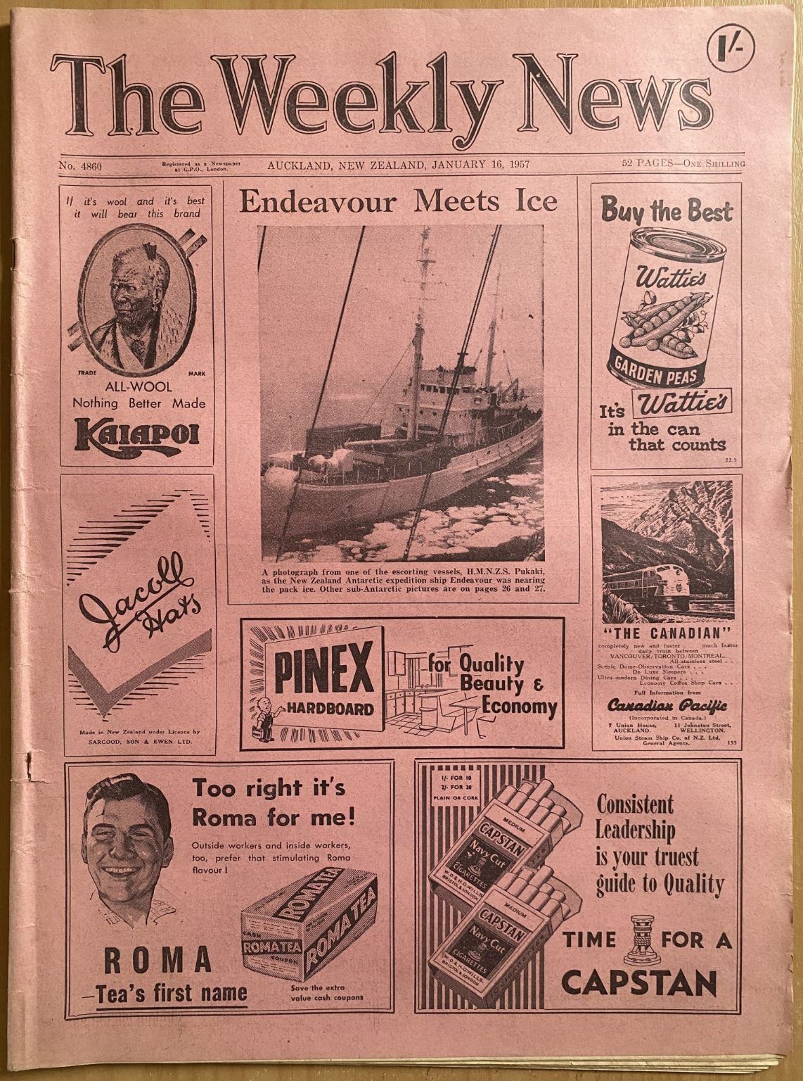 OLD NEWSPAPER: The Weekly News, No. 4860, 16 January 1957