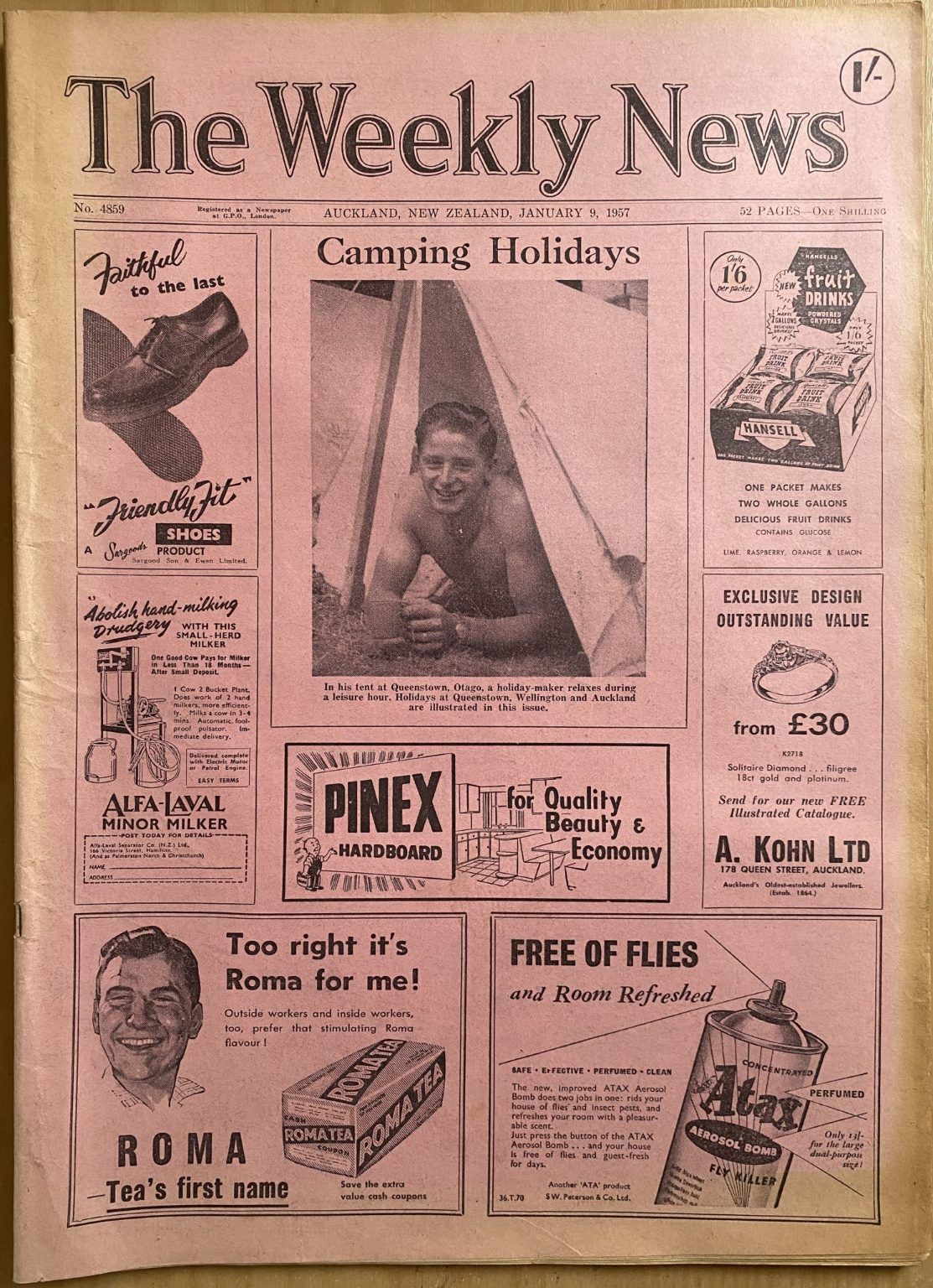 OLD NEWSPAPER: The Weekly News, No. 4859, 9 January 1957