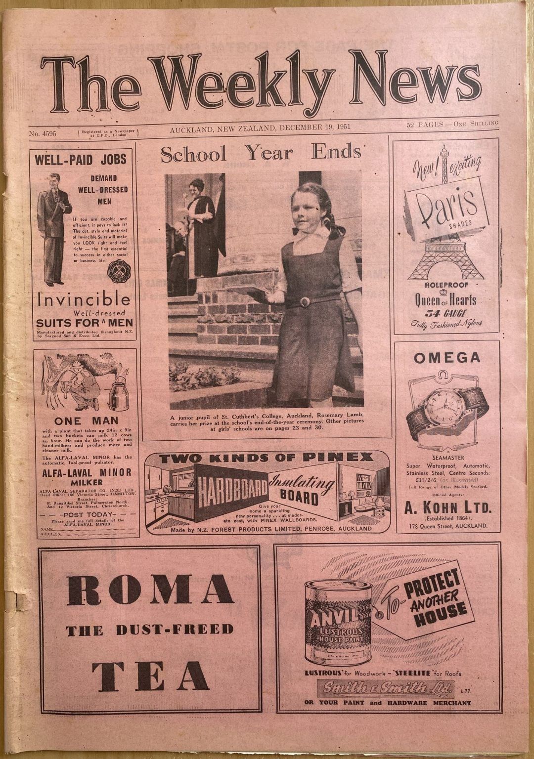 OLD NEWSPAPER: The Weekly News, No. 4595, 19 December 1951