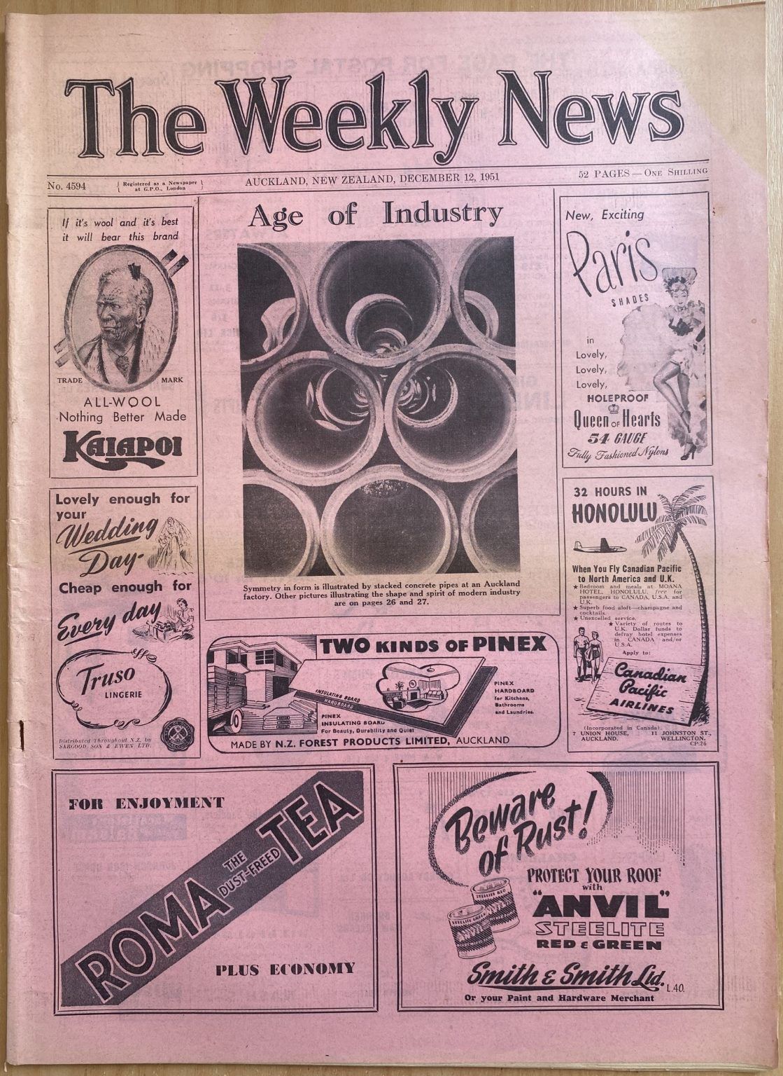 OLD NEWSPAPER: The Weekly News, No. 4594, 12 December 1951
