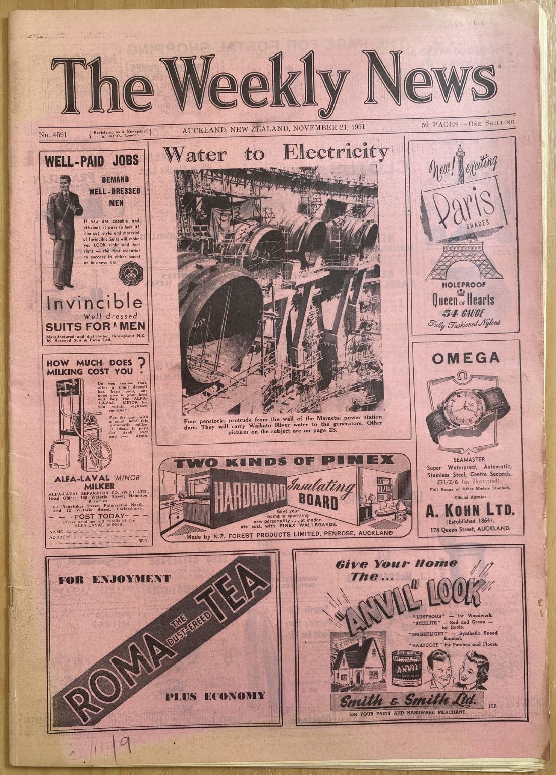 OLD NEWSPAPER: The Weekly News, No. 4591, 21 November 1951
