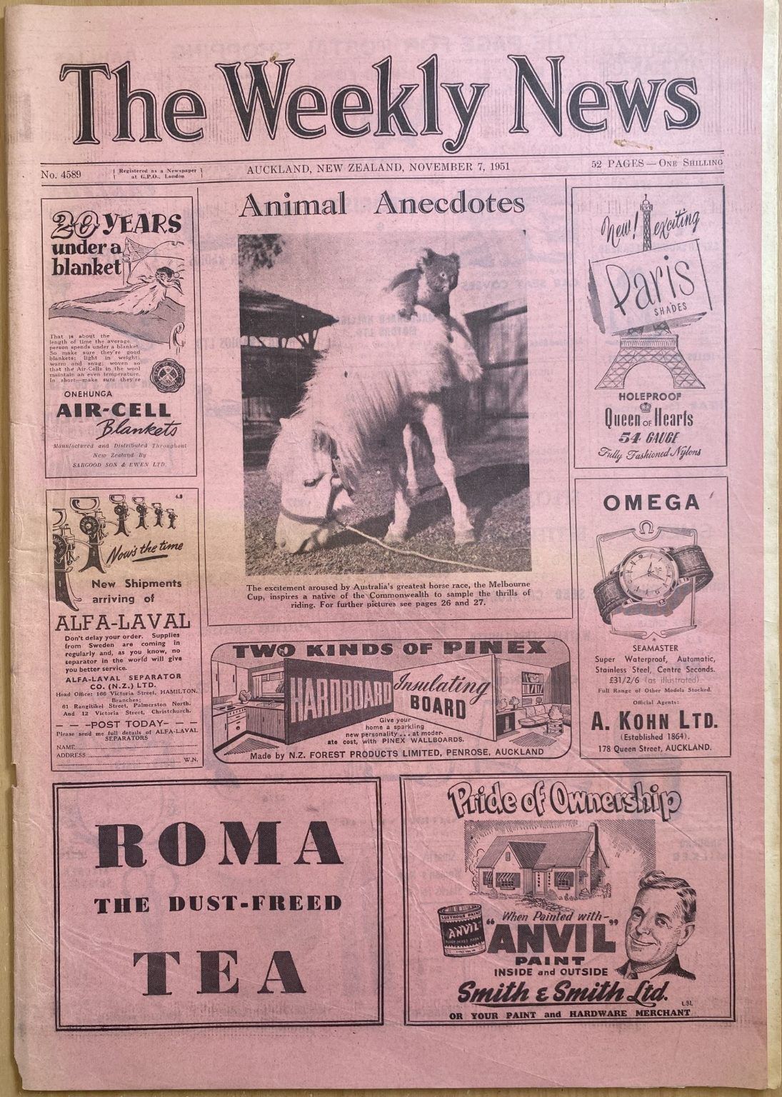 OLD NEWSPAPER: The Weekly News, No. 4589, 7 November 1951