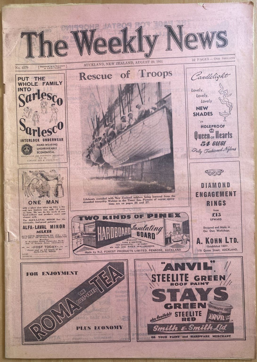 OLD NEWSPAPER: The Weekly News, No. 4579, 29 August 1951