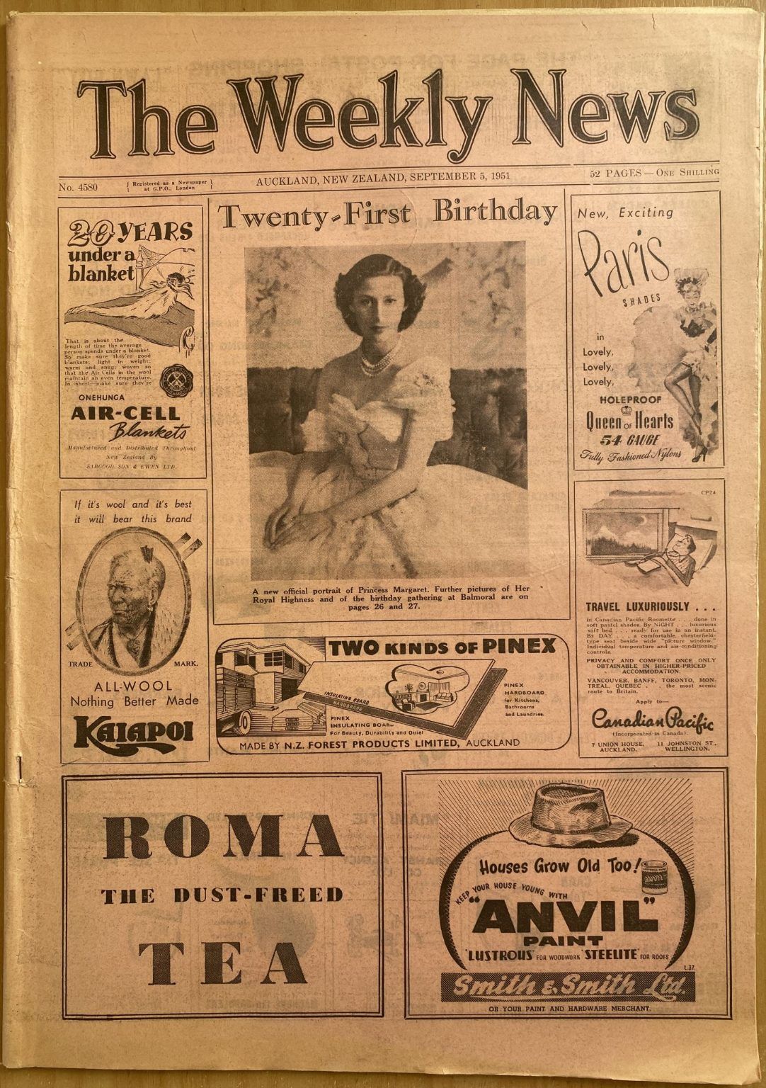 OLD NEWSPAPER: The Weekly News, No. 4580, 5 September 1951