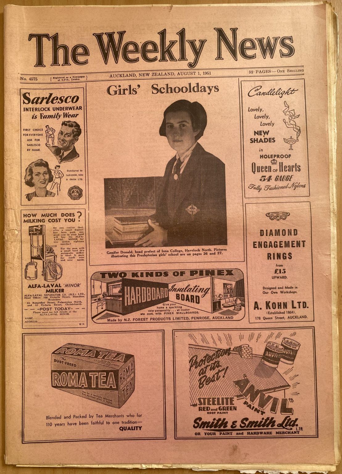 OLD NEWSPAPER: The Weekly News, No. 4575, 1 August 1951