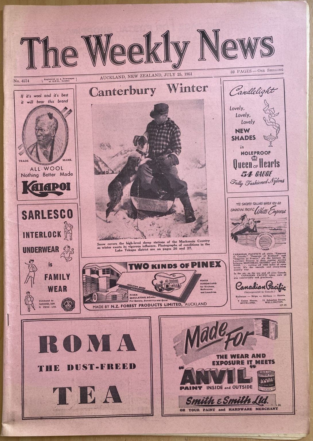 OLD NEWSPAPER: The Weekly News, No. 4574, 25 July 1951