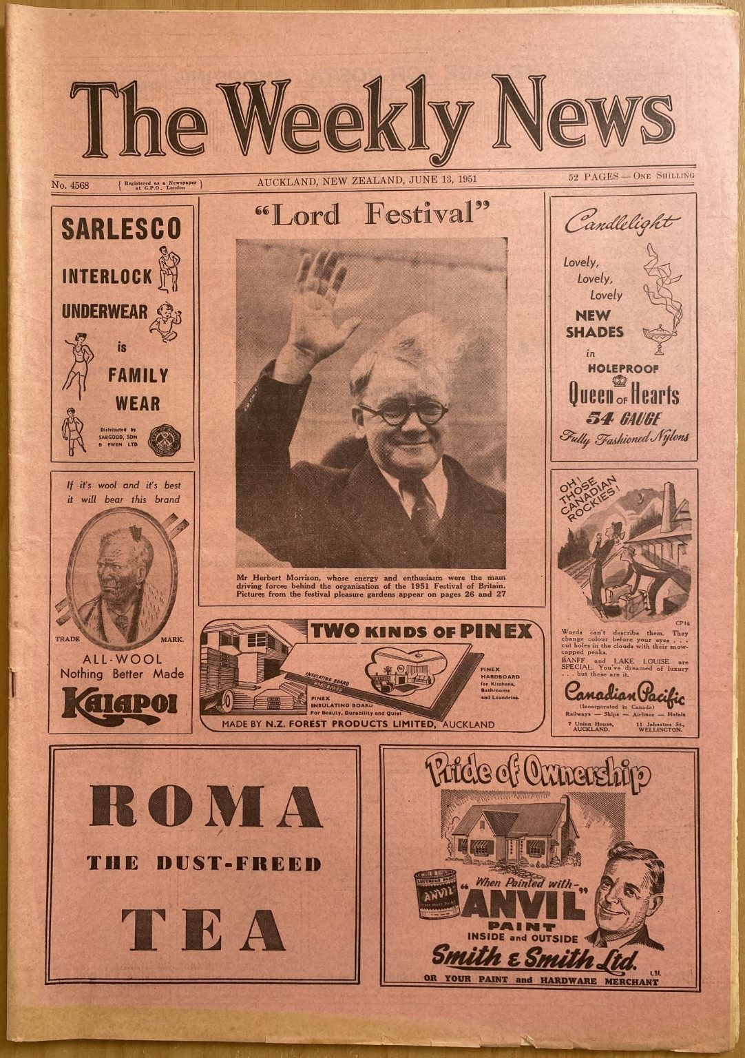 OLD NEWSPAPER: The Weekly News, No. 4568, 13 June 1951
