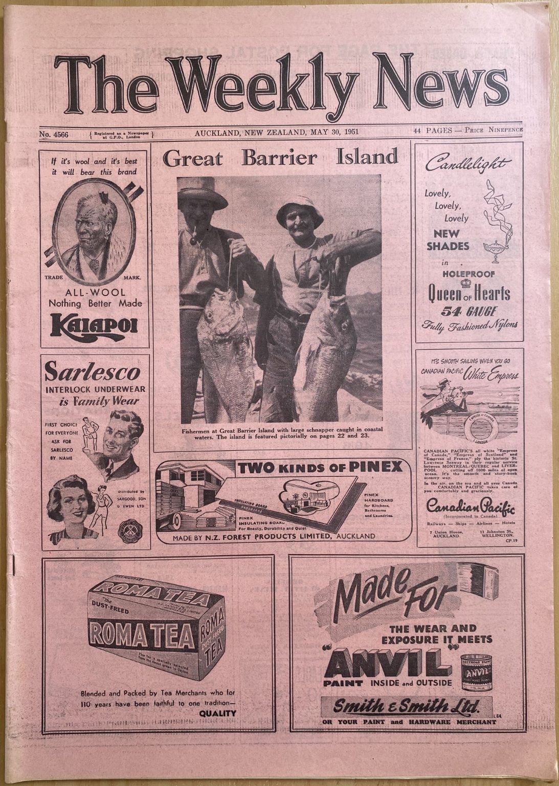 OLD NEWSPAPER: The Weekly News, No. 4566, 30 May 1951