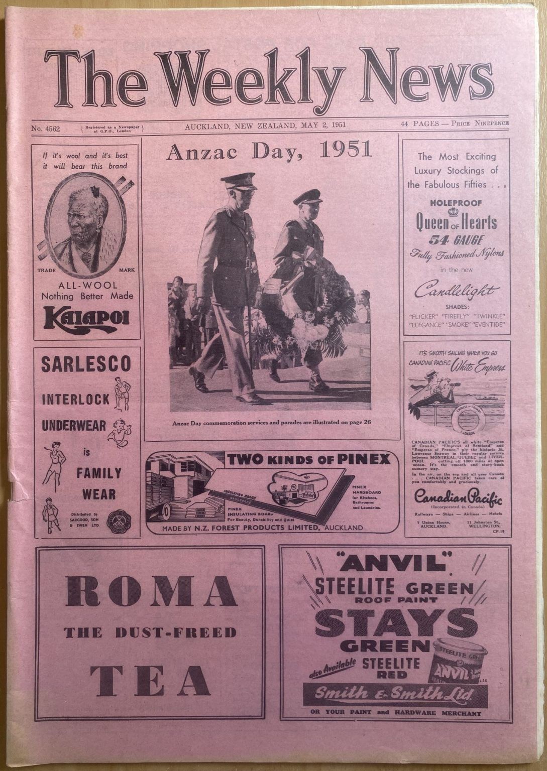 OLD NEWSPAPER: The Weekly News, No. 4562, 2 May 1951