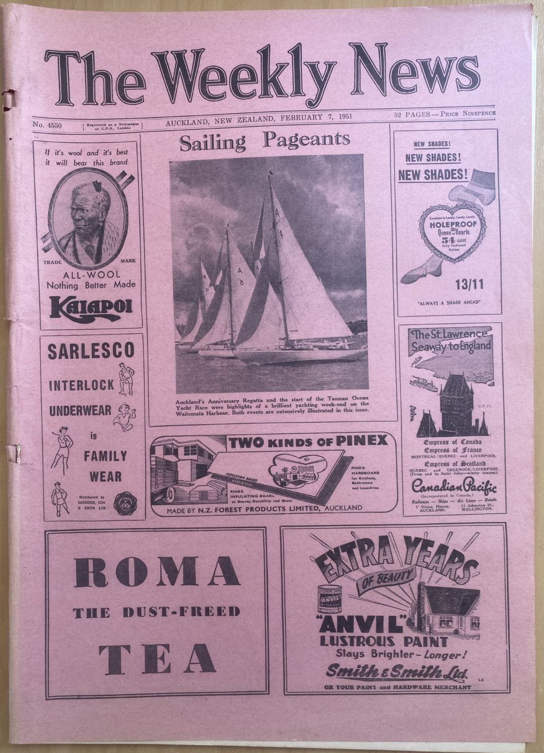 OLD NEWSPAPER: The Weekly News, No. 4550, 7 February 1951