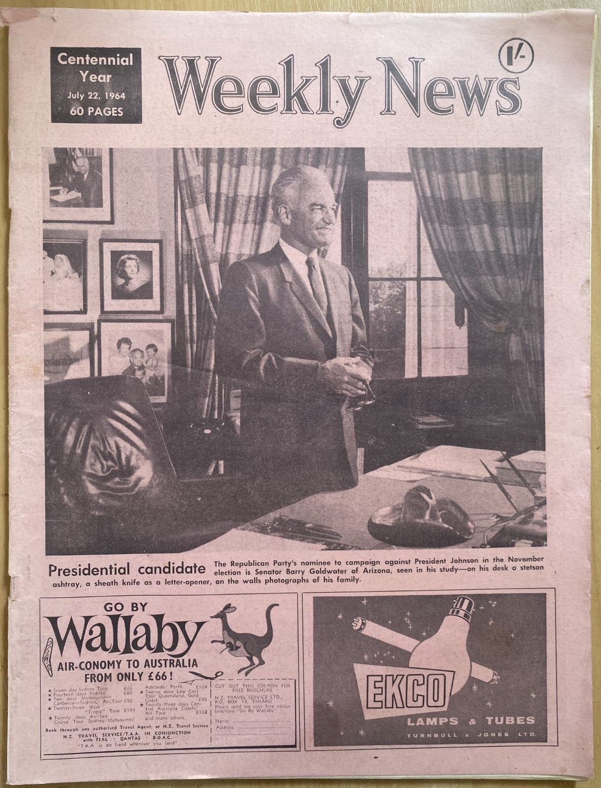OLD NEWSPAPER: Weekly News, No. 5252, 22 July 1964