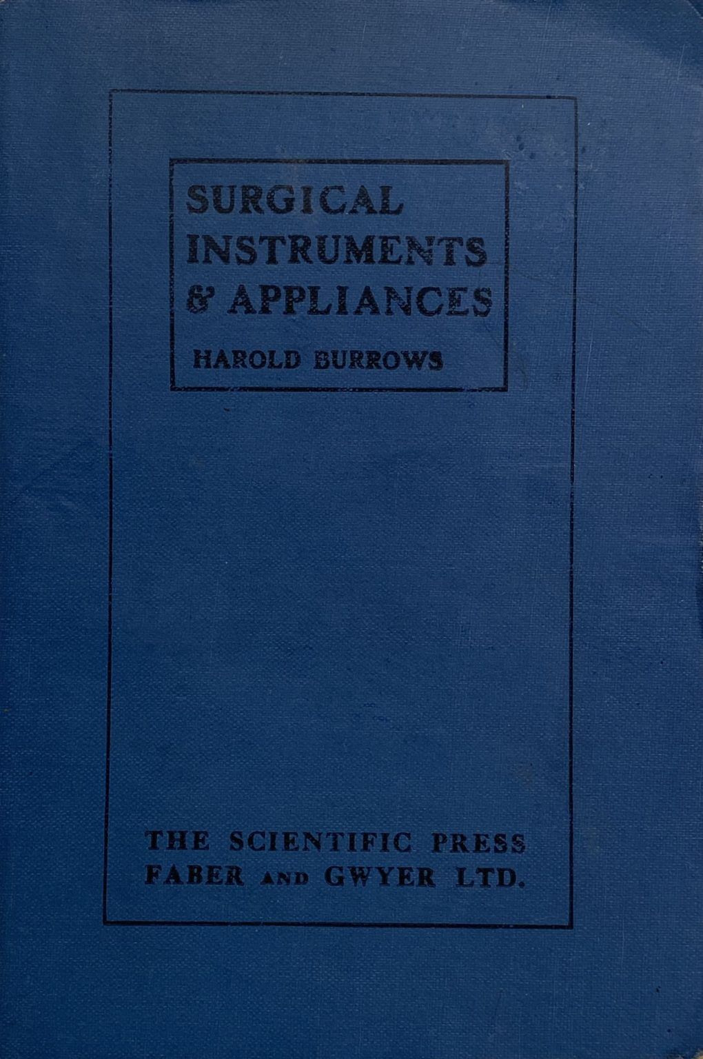 SURGICAL INSTRUMENTS & APPLIANCES Used in Operations