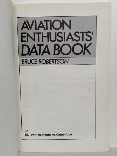 AVIATION ENTHUSIASTS' DATA BOOK