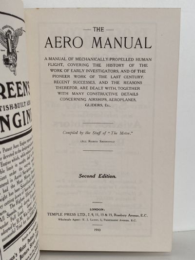 THE AERO MANUAL 1910: All About Mechanical Flight