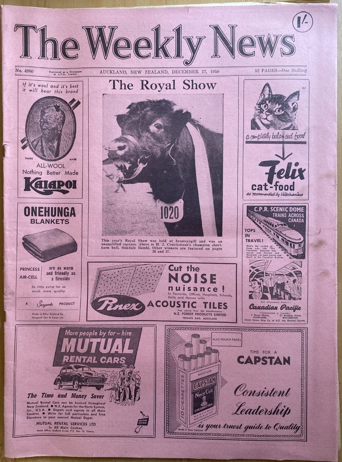 OLD NEWSPAPER: The Weekly News, No. 4960, 17 December 1958
