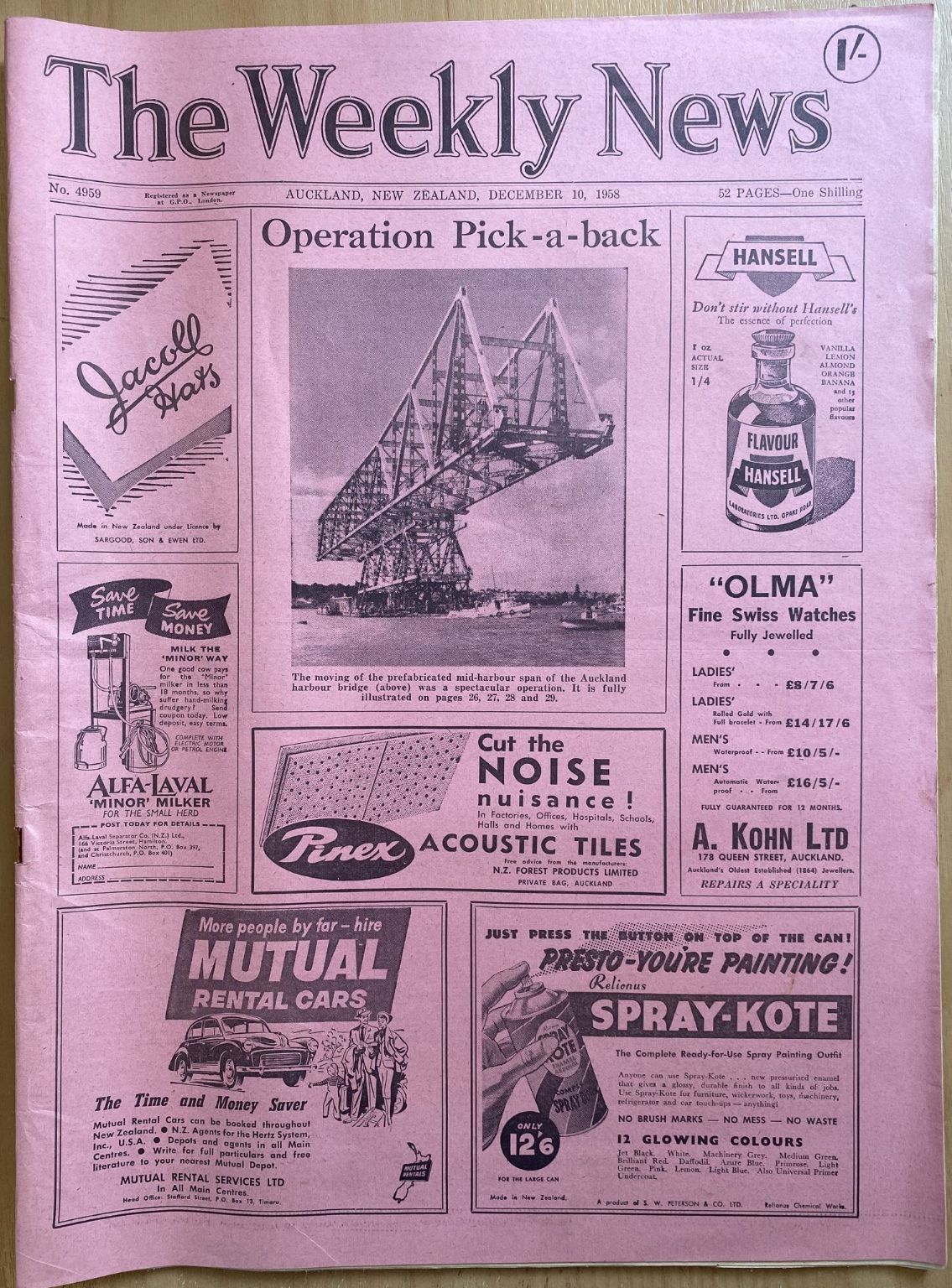 OLD NEWSPAPER: The Weekly News, No. 4959, 10 December 1958