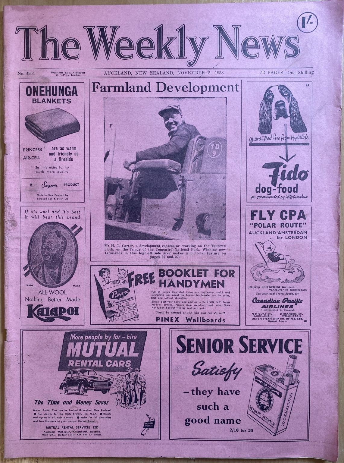 OLD NEWSPAPER: The Weekly News, No. 4954, 5 November 1958