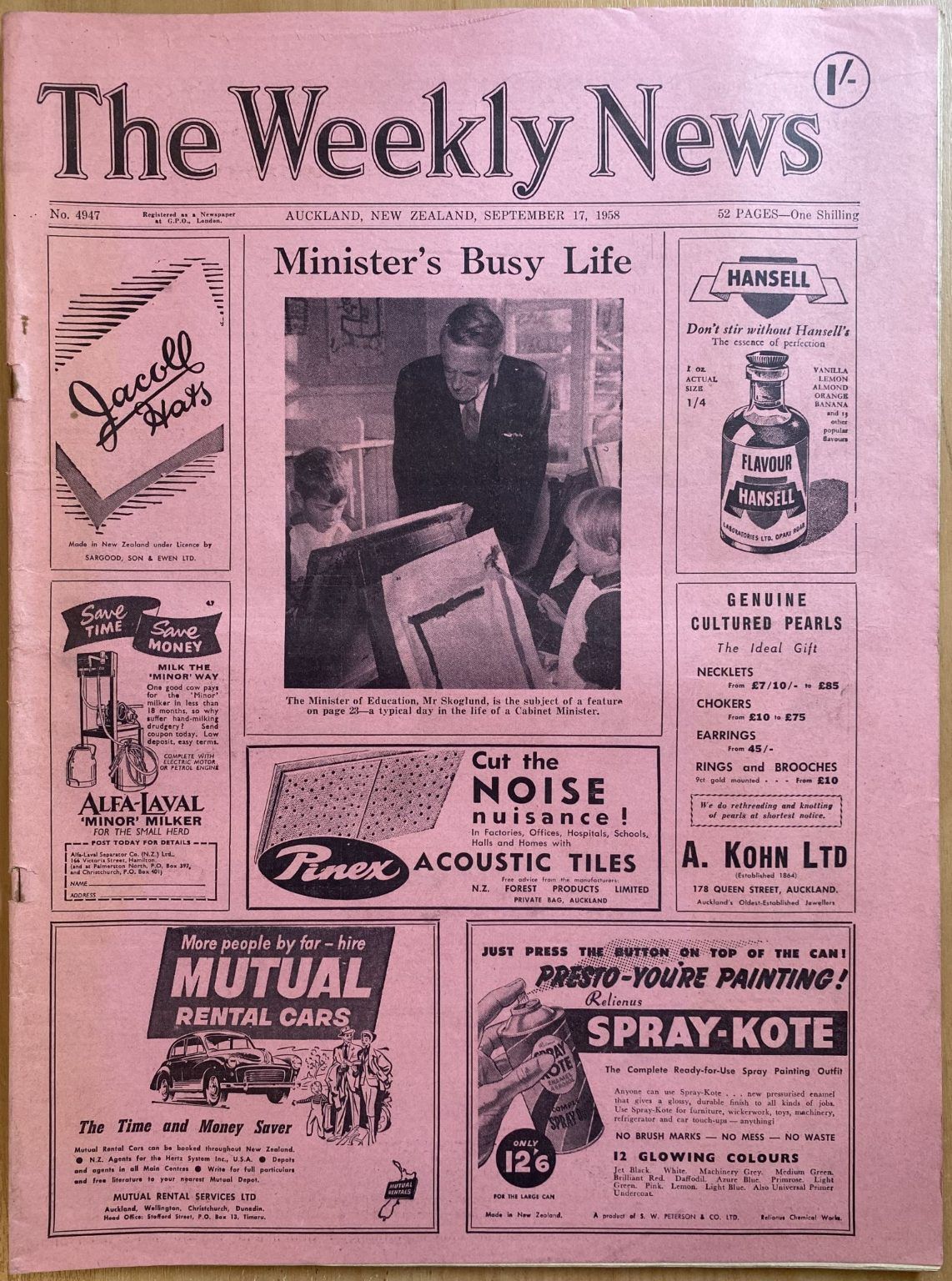 OLD NEWSPAPER: The Weekly News, No. 4947, 17 September 1958