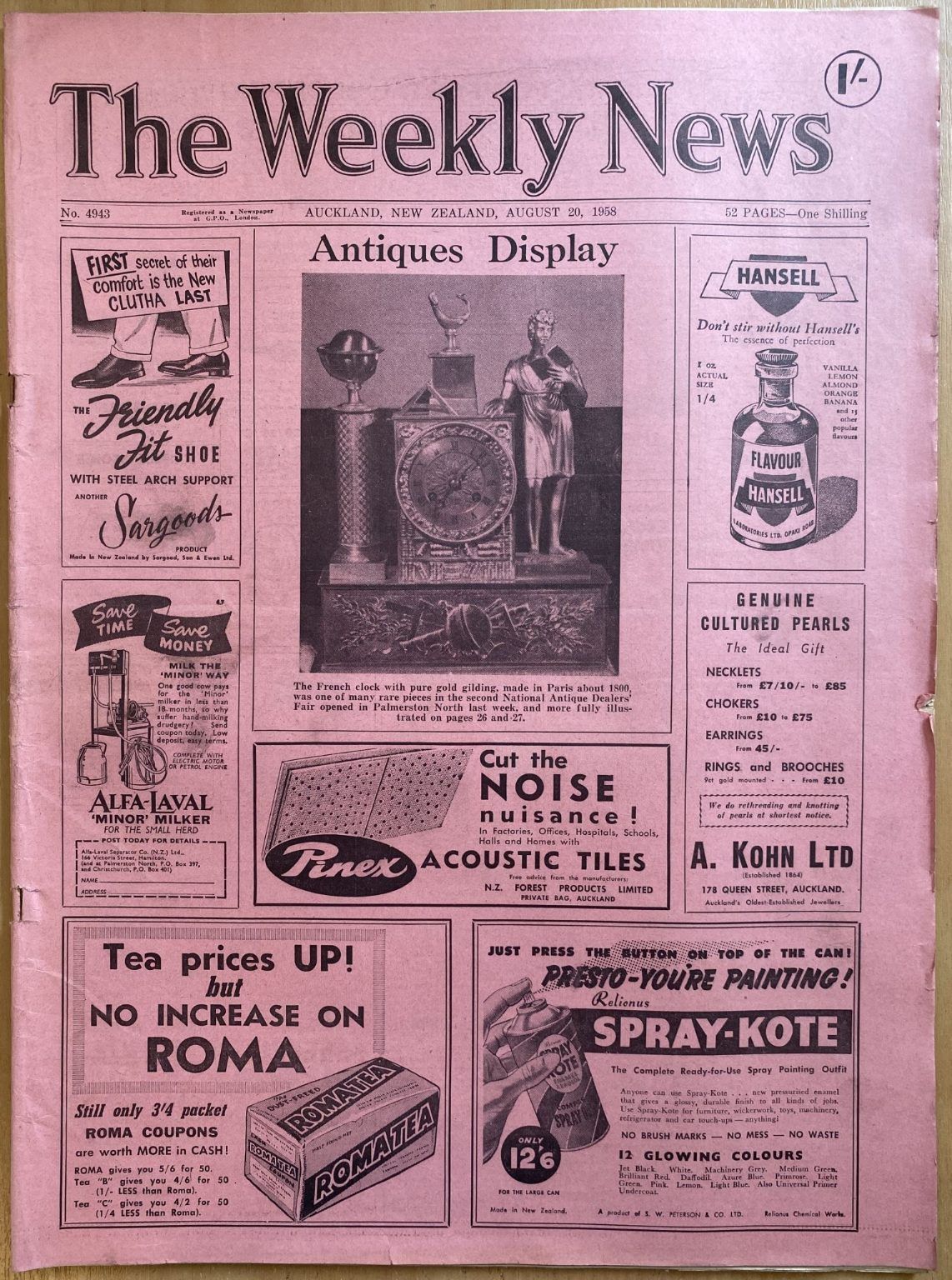 OLD NEWSPAPER: The Weekly News, No. 4943, 20 August 1958