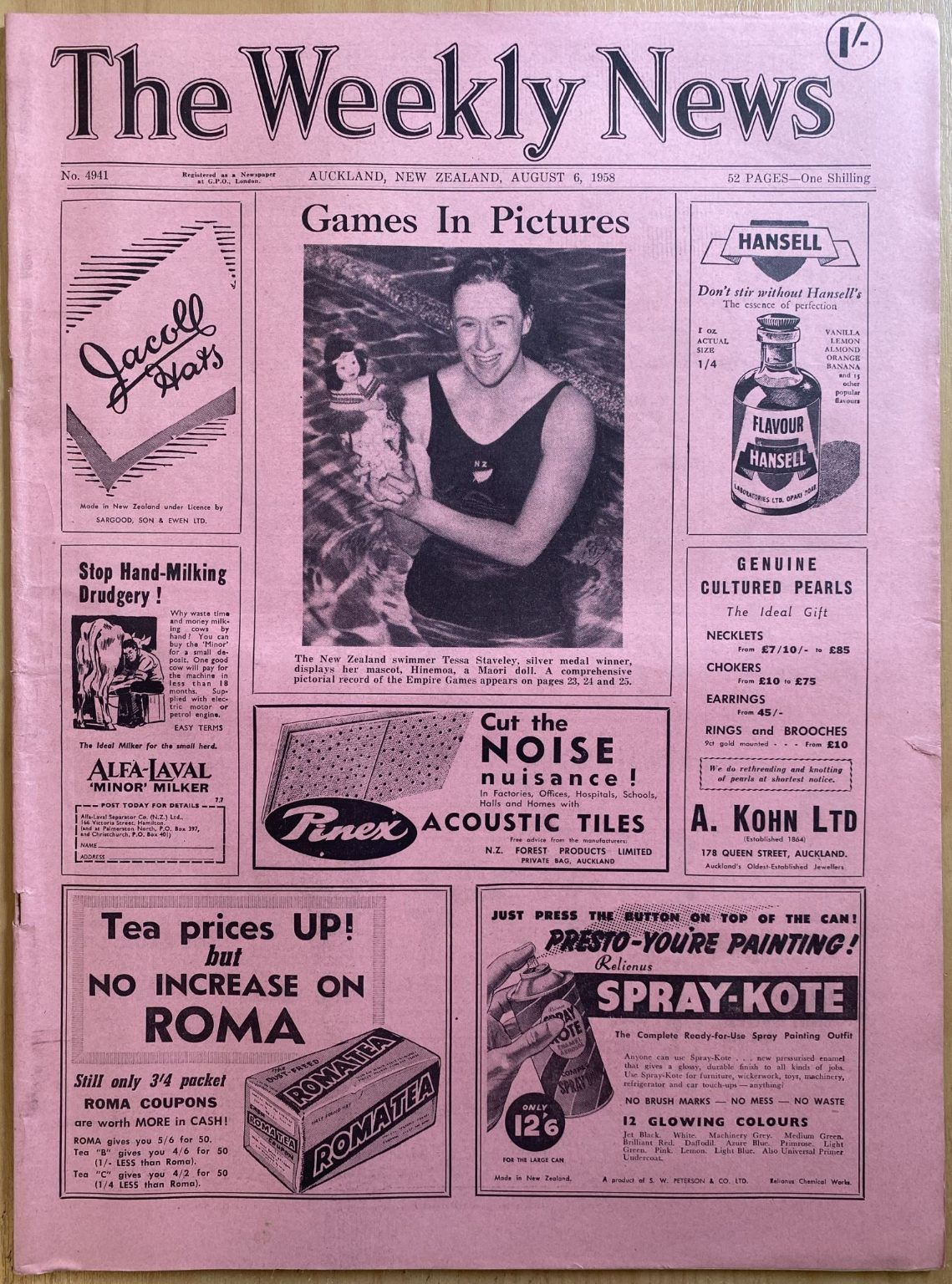 OLD NEWSPAPER: The Weekly News, No. 4941, 6 August 1958