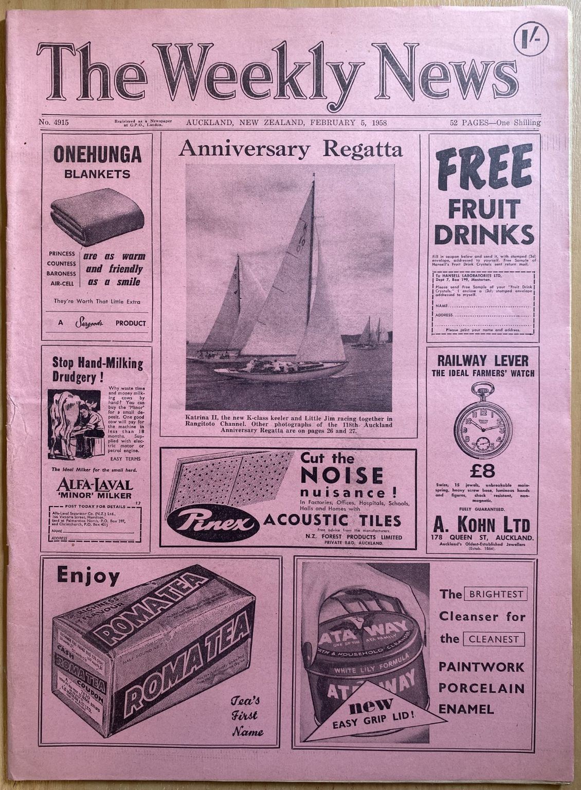 OLD NEWSPAPER: The Weekly News, No. 4915, 5 February 1958