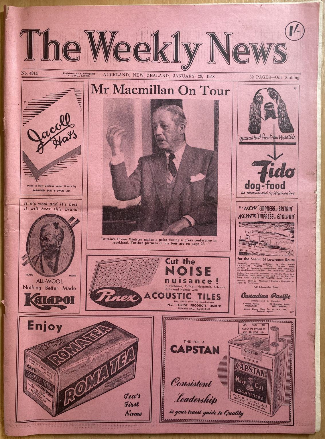 OLD NEWSPAPER: The Weekly News, No. 4914, 29 January 1958