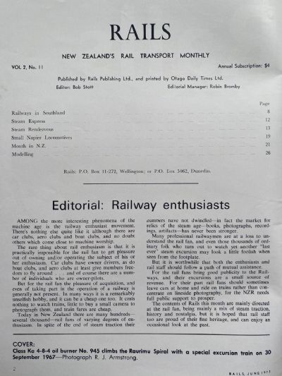 RAILS: An Independent Monthly Magazine - Steam Special