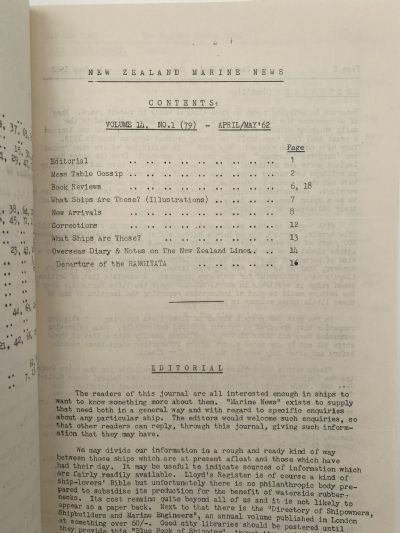 NEW ZEALAND MARINE NEWS: Volume 14, 1962 - 1963