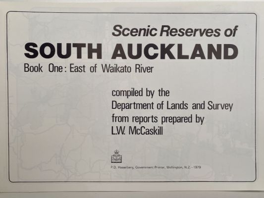 SCENIC RESERVES OF SOUTH AUCKLAND: Books 1+2