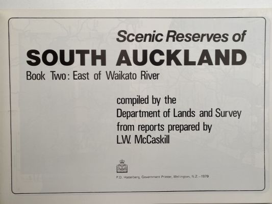 SCENIC RESERVES OF SOUTH AUCKLAND: Books 1+2