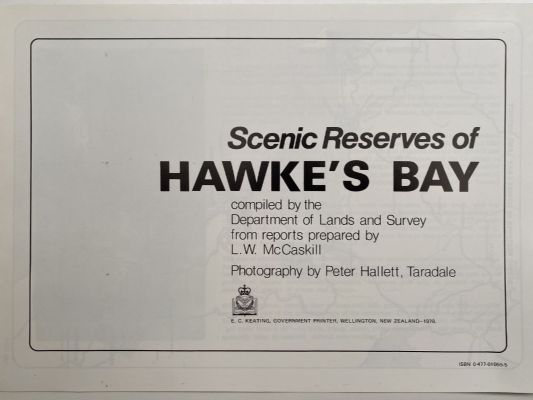 SCENIC RESERVES OF HAWKE'S BAY