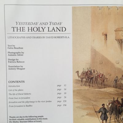 THE HOLY LAND: Yesterday and Today