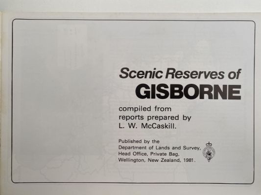SCENIC RESERVES OF GISBORNE