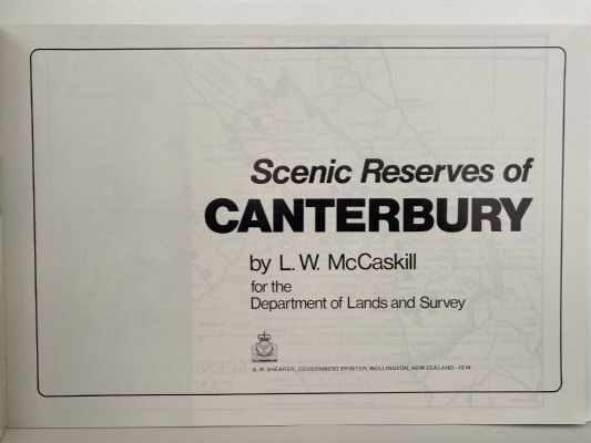 SCENIC RESERVES OF CANTERBURY