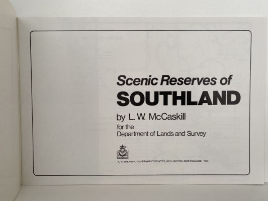 SCENIC RESERVES OF SOUTHLAND