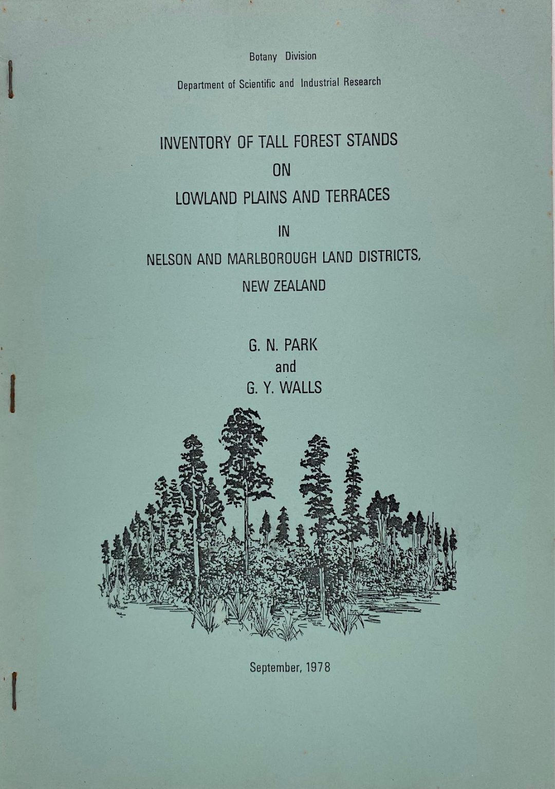 OLD REPORT: Inventory of Tall Forest Stands in Nelson and Marlborough Districts