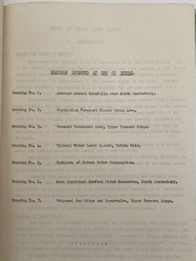 OLD REPORT: Timaru City Water Supply