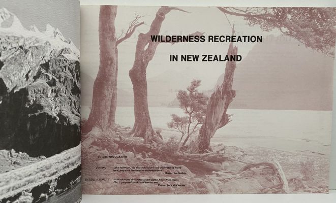 WILDERNESS RECREATION IN NEW ZEALAND