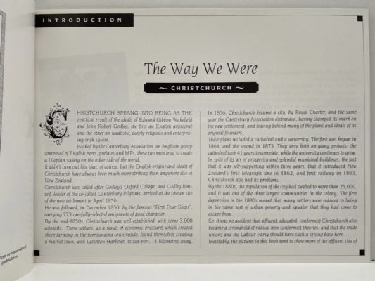 THE WAY WE WERE: Pictorial Memories of New Zealand - Christchurch
