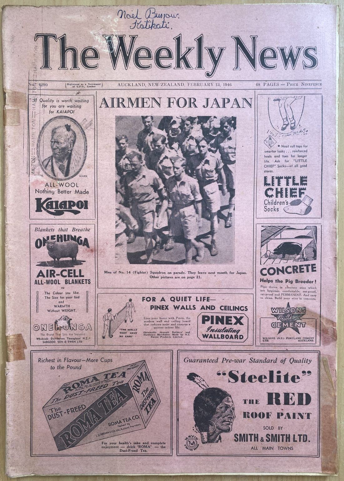 OLD NEWSPAPER: The Weekly News - No. 4290, 13 February 1946