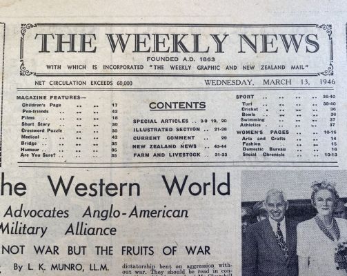 OLD NEWSPAPER: The Weekly News - No. 4294, 13 March 1946