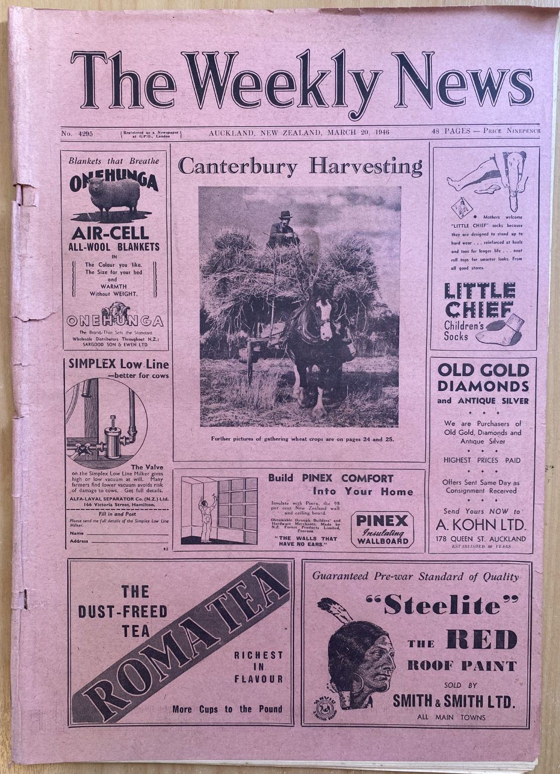 OLD NEWSPAPER: The Weekly News - No. 4295, 20 March 1946