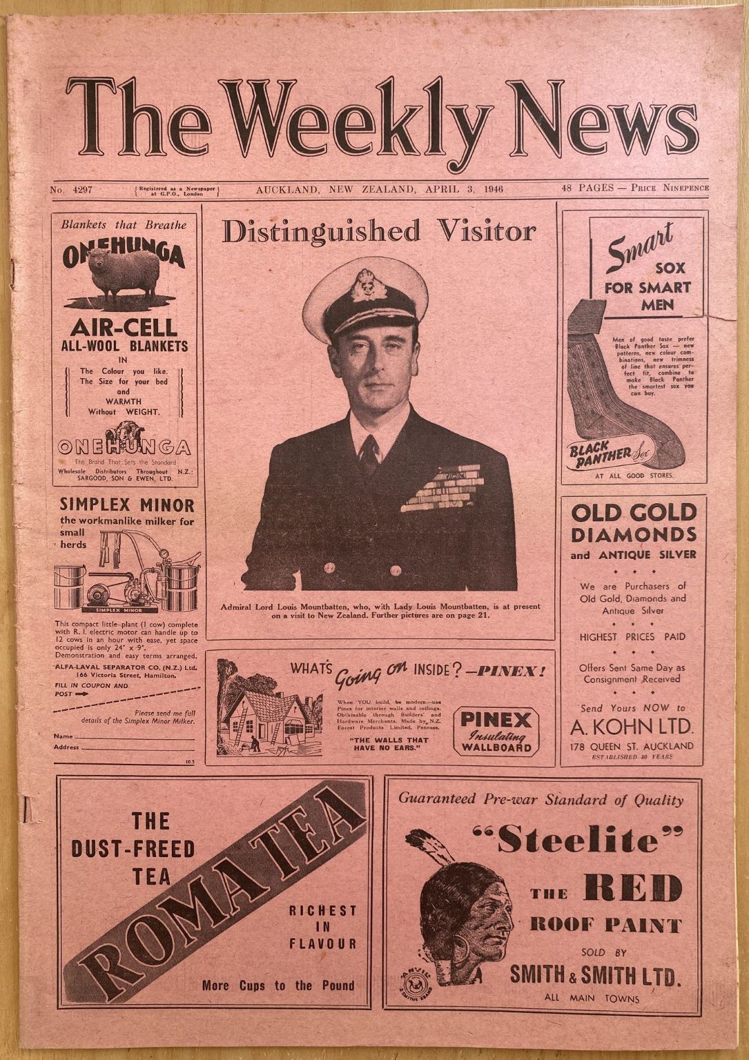 OLD NEWSPAPER: The Weekly News - No. 4297, 3 April 1946