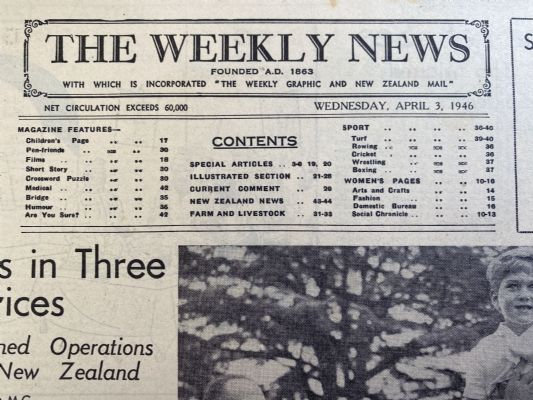 OLD NEWSPAPER: The Weekly News - No. 4297, 3 April 1946