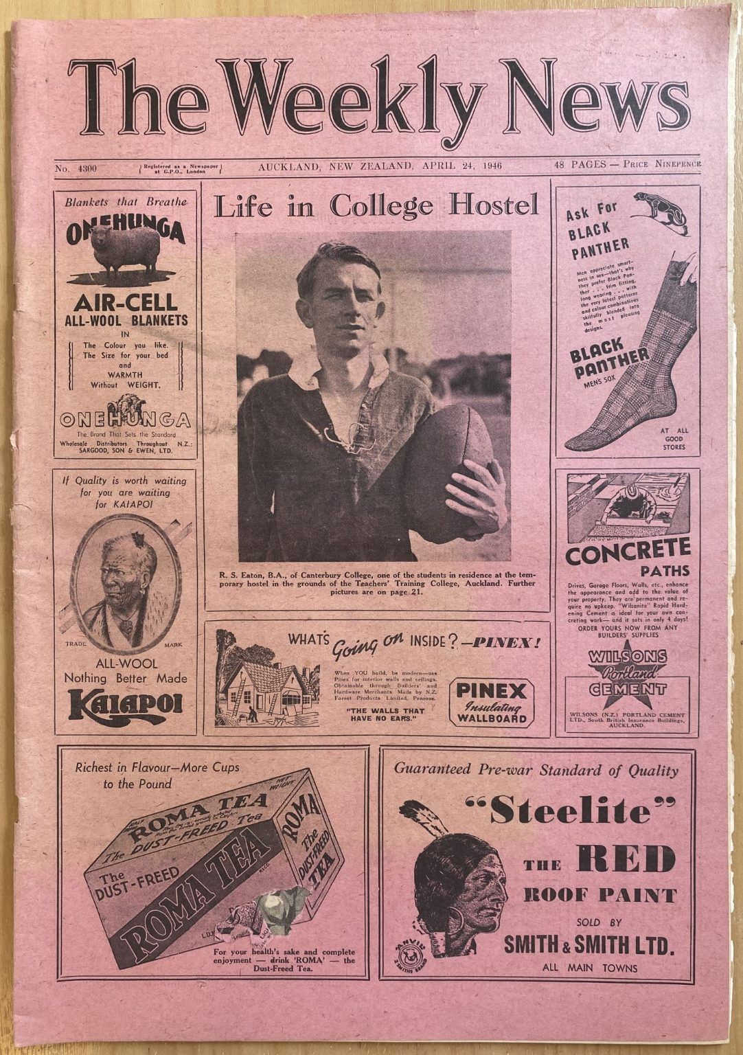 OLD NEWSPAPER: The Weekly News - No. 4300, 24 April 1946
