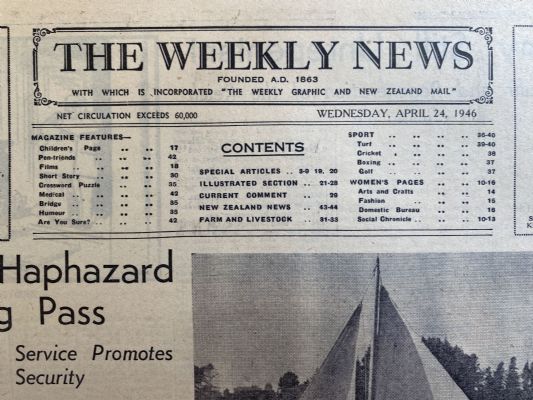 OLD NEWSPAPER: The Weekly News - No. 4300, 24 April 1946
