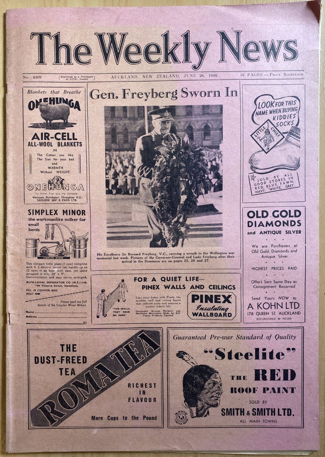 OLD NEWSPAPER: The Weekly News - No. 4309, 26 June 1946